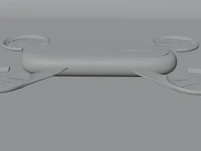 minimalistic drone Free low-poly 3D model