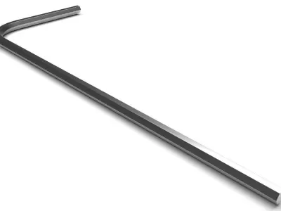 L Shaped Allen Wrench 3D model