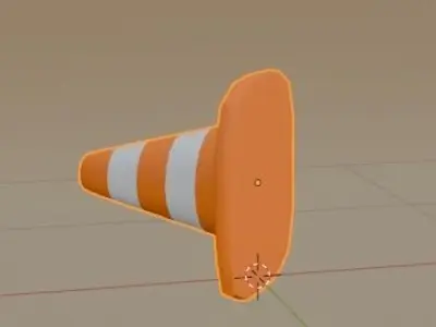 Traffic cone model - low poly Low-poly 3D model