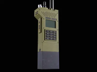 Military Walkie-Talkie Free low-poly 3D model