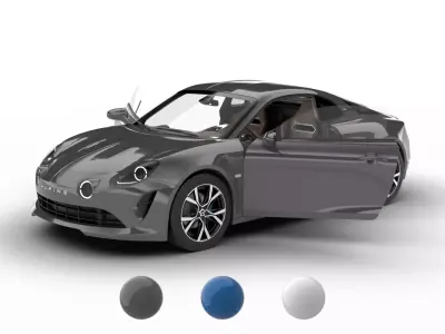 Alpine A110 GT 2022 HQ 3d model 3D model