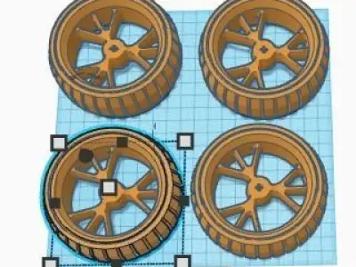 lego traction tires 3D print model purchase