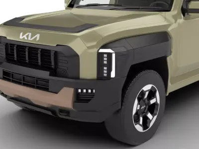 Kia Tasman Single Cab 2026 3d model 3D model