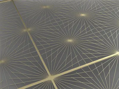 Gold Decorative Panel 7 Free 3D model