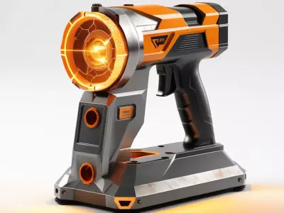 Futuristic Plasma Cutter Tool 3D model
