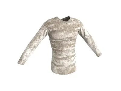 Military Shirt - Digital Camo Low-poly 3D model