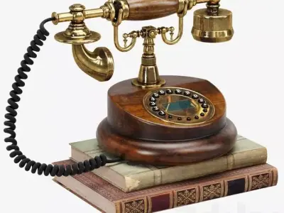 Retro Phone 3D model