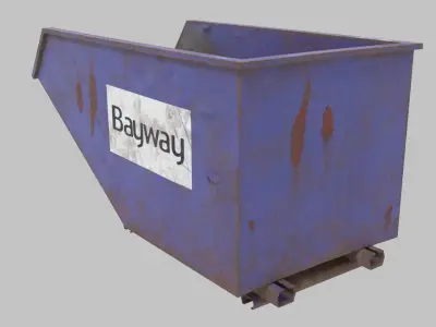 Low poly mini skip PBR Low-poly 3D model