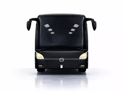 city  Coach Bus  Low Poly Game Ready Low-poly 3D model