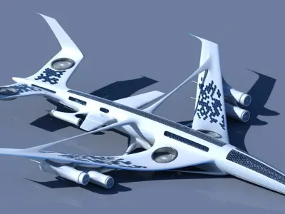 Future Airliner 3D 3D model