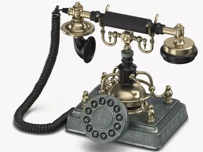 Retro Phone 3D model