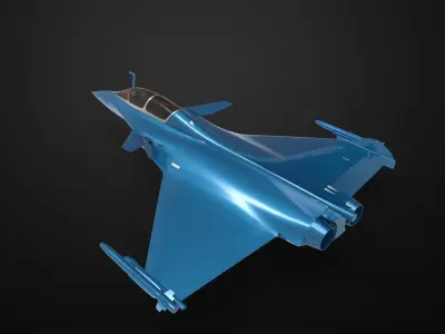 Dassault Rafale 3D model 2
