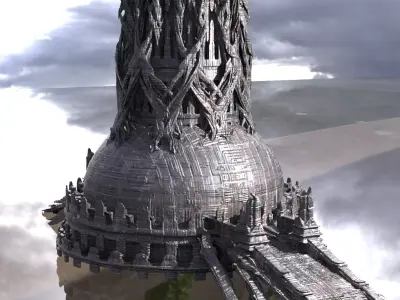 Avalon Great Tower kitbash 2 3D model