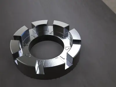 Spoke tool 8 groove   tira raggi 1 Free 3D model