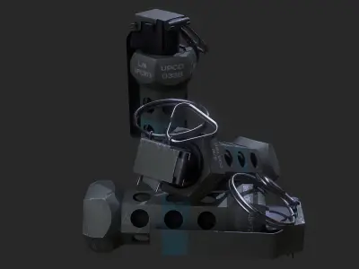 Flashbang Grenade 3D model