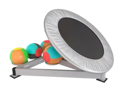 Medical Ball medball sports equipment trampoline 3D model
