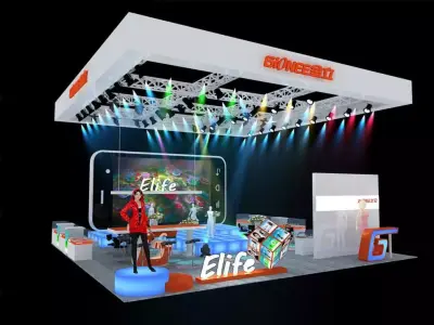 Exhibition - Area -10X10-3DMAX2009-050 3D model