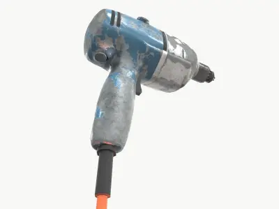 Drill Low-poly 3D model