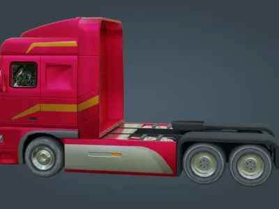 Truck - Low Poly - Game Ready - PBR Low-poly 3D model purchase