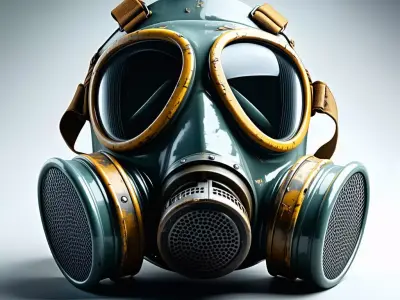 Vintage Gas Mask 3D Model Low-poly 3D model