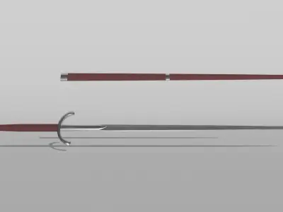 Great Sword Low-poly 3D model