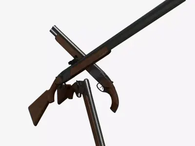 Modular TOZ-34 Low-poly 3D model