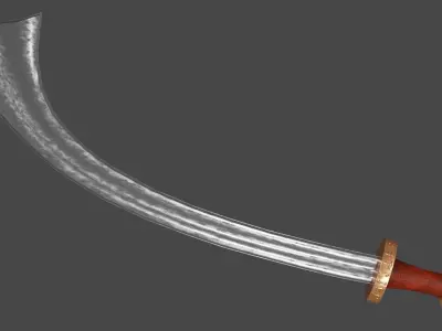 Khora sword with Spatha handle Low-poly 3D model