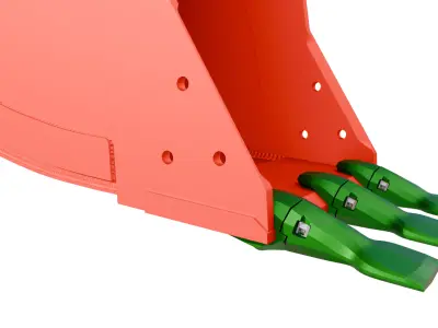 ESCO  Cast Lip Construction Bucket for Hydraulic Excavators Low-poly 3D model