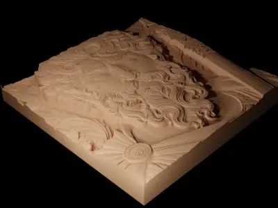 Prince 02 CNC 3d Print High Relief Sand Casting 3D print model