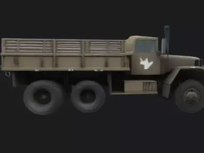 Military Truck 3D Model 3D model from CGTrader