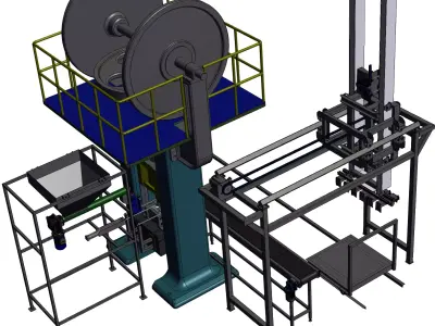 Brick stacking machine 3D model