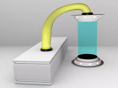 Sci Fi Liquid Container 3D model 3D model