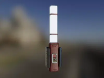 Light Rod Low-poly 3D model