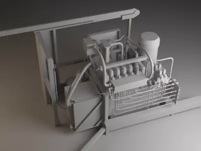 Assembly machine 3D model