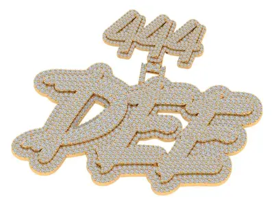 DEE Letter Pendent 3D print model
