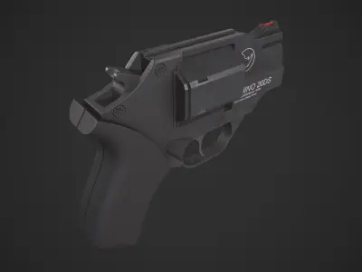Chiappa Rhino 20DS Pistol Low-poly 3D model