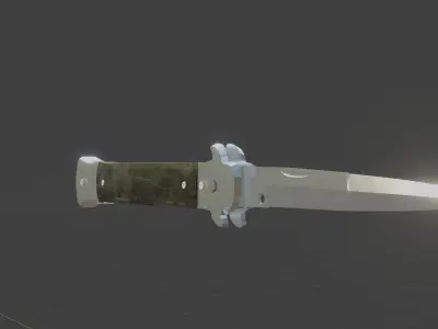 Stietto knife  Free low-poly 3D model