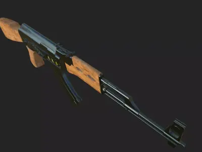 gun ak47 3D model