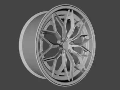 WHEEL BASED PRECISION FORGED ALUIMINIUN  3D model