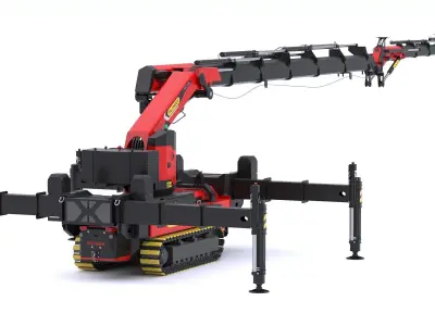 Palfinger PCC 57002 Crawler Crane 3D model