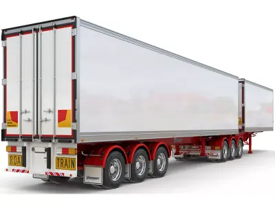 Double Trailer Vawdrey 3D model