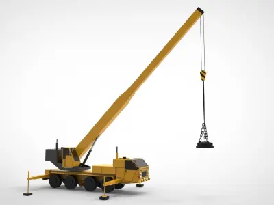 magnetic crane 3D model