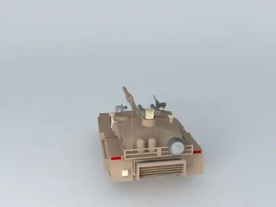 T-2000c military tank Free 3D model