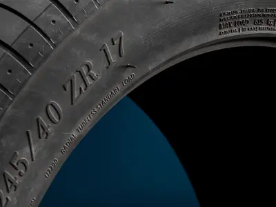 Pirelli Pzero Asimmetrico - CAD model 3D model