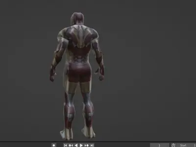 iron man robot suit 3D model
