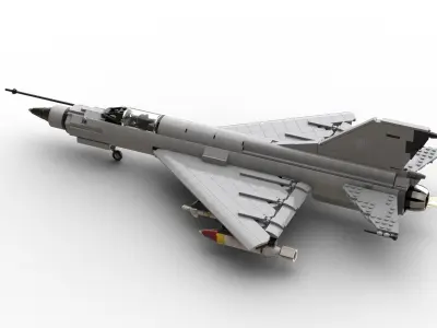 MocBricks3D - Lego MIG-21 Fishbed Jet Fighter Aircraft 3D print model