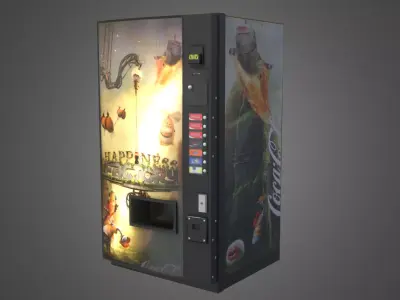 Vending Machine - Happiness Factory Low-poly 3D model