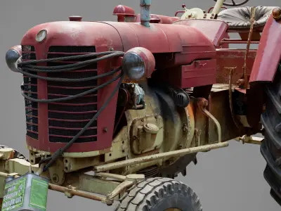 Tractor Zetor 25K 3D model