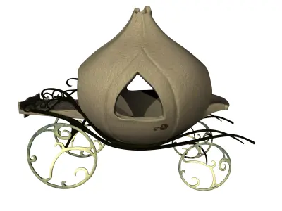 Onion carriage from Shrek Low-poly 3D model
