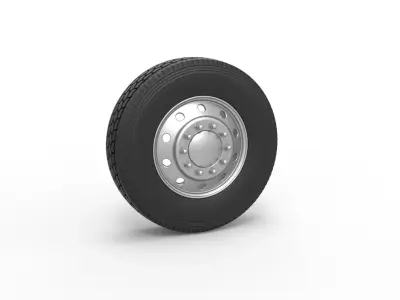 10 Hole front wheel Scale 1 to 25 3D print model